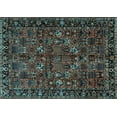 thumbnail image 1 of Ahgly Company Indoor Rectangle Persian Light Blue Traditional Area Rugs, 5' x 7', 1 of 4
