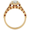 thumbnail image 3 of SuperJeweler 1 1/2 Carat Oval Shape Diamond Bridal Set In 14 Karat Yellow Gold For Women, 3 of 6