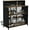 Brown, variant on GDLF Multifunction Home Bar Cabinet with Storage and Footrest, Metal Brown