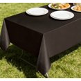 thumbnail image 3 of 6ft x 4.5ft Disposable Plastic Tablecloth Black - Waterproof Wipe Clean Party Table Cover for Picnics, Birthdays & BBQs (1-Pack), 3 of 4