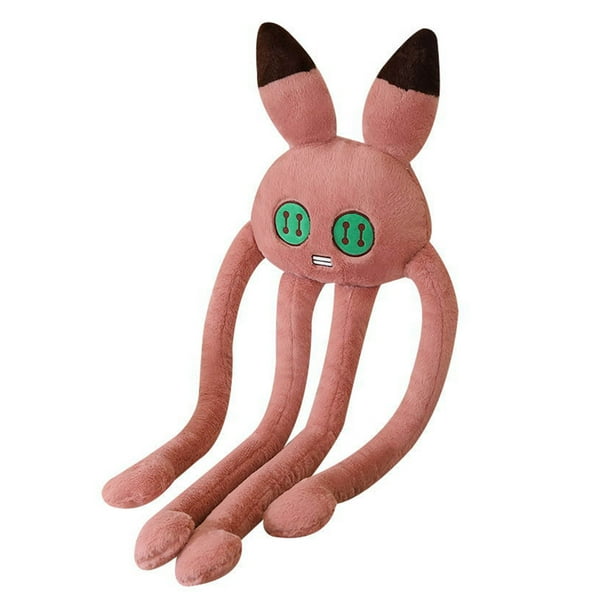 Pulpo de patas largas, juguete de peluche con costuras finas, ideal para hombres y mujeres, conejo rosa.