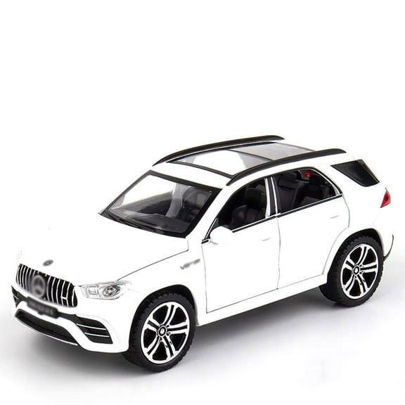 1:32 scale is suitable for Mercedes-Benz GLE63S alloy die-cast car models, equipped with openable doors, lights, sounds and a spring-back function. Boys' toy cars, children's birthday gift toy car