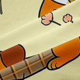thumbnail image 5 of Manfei Cartoon Dachshund Dog Curtains and Drapes Pack of 2 (52x63 Each), Daisy Floral Black Out Curtains, Cream, 5 of 6