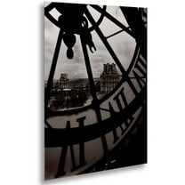 Chris Bliss 'Big Clock' Floating Brushed Aluminum Art