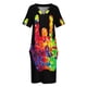 thumbnail image 4 of Vestido de bolsillo suelto con efecto tie-dye Hand VIII, elegantes vestidos de mujer en oferta, ropa de mujer, vestidos para ocasiones especiales, 4 of 7