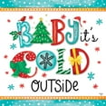 thumbnail image 2 of Mollie B. 12x12 Black Ornate Wood Framed with Double Matting Museum Art Print Titled - Baby Its Cold, 2 of 4