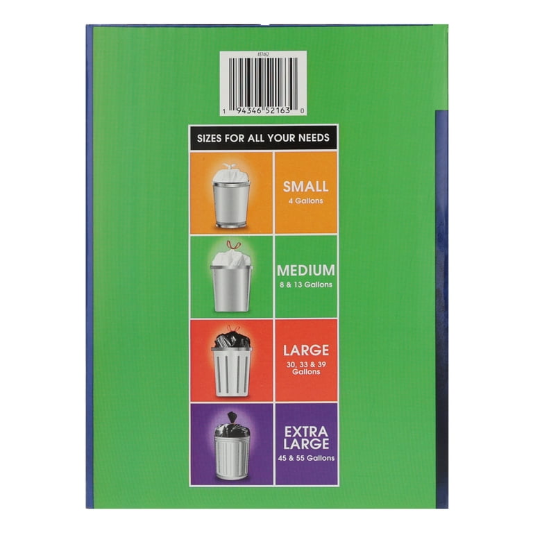Great Value 13-Gallon Drawstring Trash Bags, 200 Count photo 2