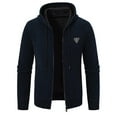 thumbnail image 3 of Maoxin Men's Jacket Men's Casual Fashionable Long Sleeved Hooded Pocket Jacket Long Sleeve Hooded Casual Outwear Jackets Jackets for Men , Navy , 2XL, 3 of 5