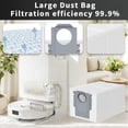 thumbnail image 4 of 22 Pack Replacement Accessories for Roborock QV 35A/QV 35S Robot Vacuum Cleaner, , 2 Main Brush Roller, 4 Hepa Filters,4 Mop Pads, 4 Dust Bags, 6 Side Brush, 4 of 7