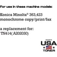 thumbnail image 2 of MADE IN USA TONER Compatible Replacement for Konica Minolta Bizhub 363, 423, TN414 / TN-414 / A202030 Black, 2 of 7