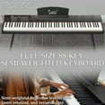 thumbnail image 5 of Zimtown 88-Key Digital Piano Semi-Weighted  with Triple Pedal, Headphones, Black, 5 of 9