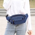 thumbnail image 3 of Multi-layered Storage Chest Bag Unisex Chest Bag Adjustable Strap Zipper Closure Multi Layers Capacity Outdoor Sports Waist Bag Phone Lipstick Storage, 3 of 8