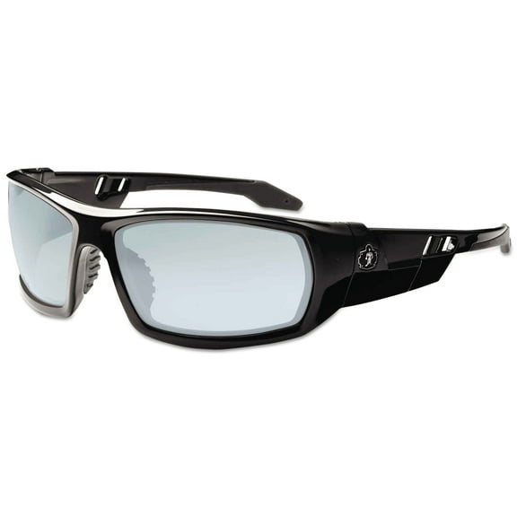 Ergodyne Skullerz Odin Safety Glasses- Black Frame, Indoor/Outdoor Lens