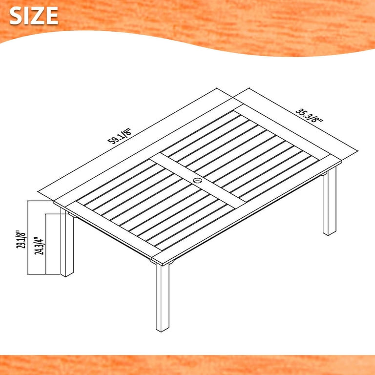 KFI Powered Horseshoe Table - For - Table TopHigh Pressure Laminate (HPL)  Rectangle, Teak Top - Column Leg Base - 84 Table Top Length x 42 Table  Top Width - Assembly Required - 1 Each - OFFICE PROS