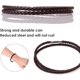 thumbnail image 3 of Pulsera de Cuero Trenzado Pulsera de Cuero Doble Trenzado Unisex Speroto Nueva Pulsera de Hombre Cuentas y Trenzado de Cuero, 3 of 5