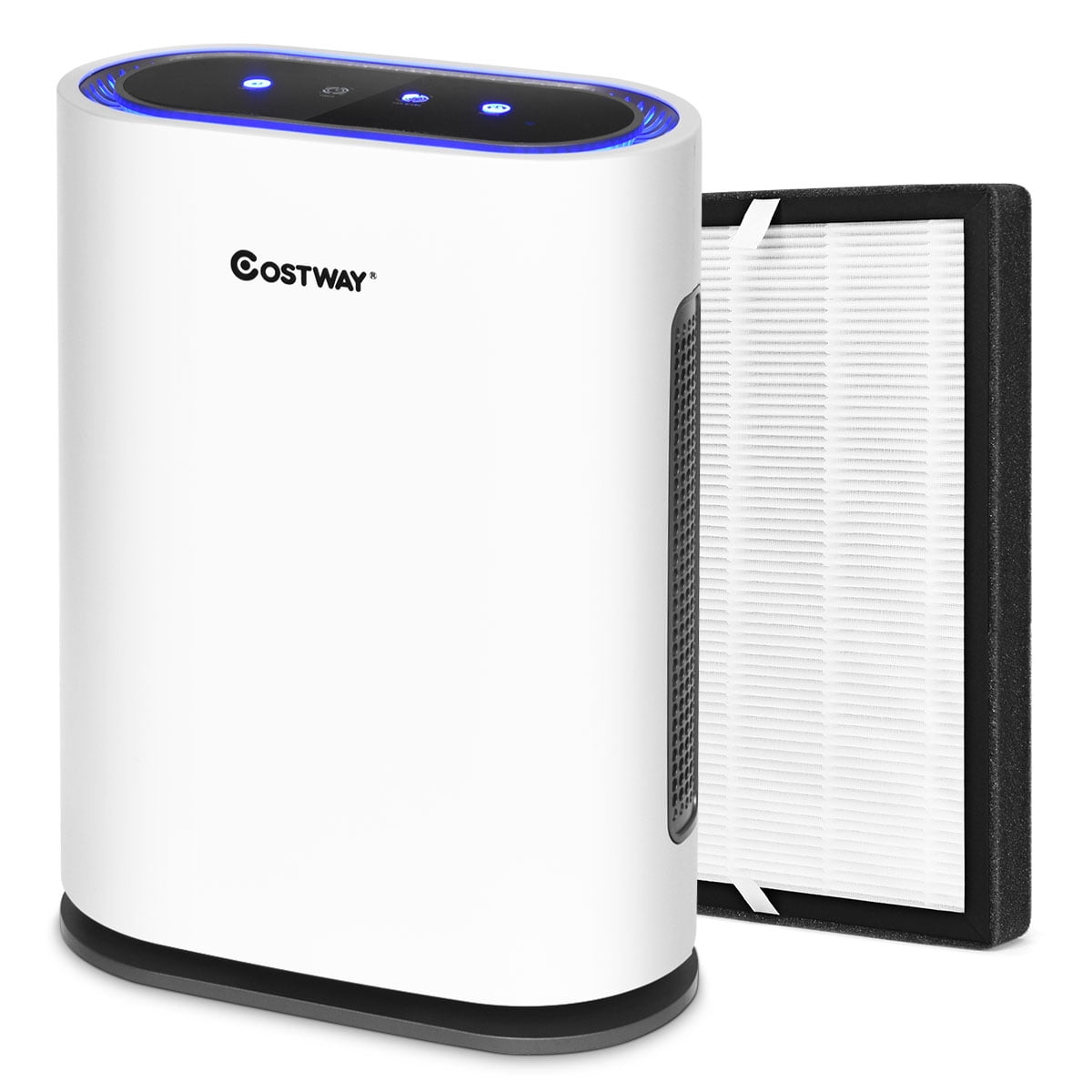 Costway Ionic Air Purifier W/2 Composite HEPA Filter Quiet Remove
