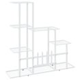 thumbnail image 3 of vidaXL Flower Stand 94.5x25x88 cm White Metal, 3 of 4