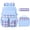 Blue, variant on Soda Candy 3 in 1 Kids Backpack Set Plaid Bow Design Water Resistant School Girls Bookbag with Lunch Bag Pencil Case