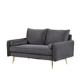 thumbnail image 6 of US Pride Furniture Villeda 70''W Polyester Square Arms Loveseat Gray, 6 of 7