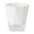 thumbnail image 2 of Maceta de riego con depósito,diseño geométrico moderno para plantas de interior,contenedor decorativo de 16 cm para suculentas,hierbas y pothos.Sistema de riego automático., 2 of 6