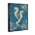 thumbnail image 4 of Stupell Industries Intertwined Seahorses Playa Sealife Graphic Art Jet Black Floating Framed Canvas Print Wall Art, Design by Paul Brent, 4 of 6