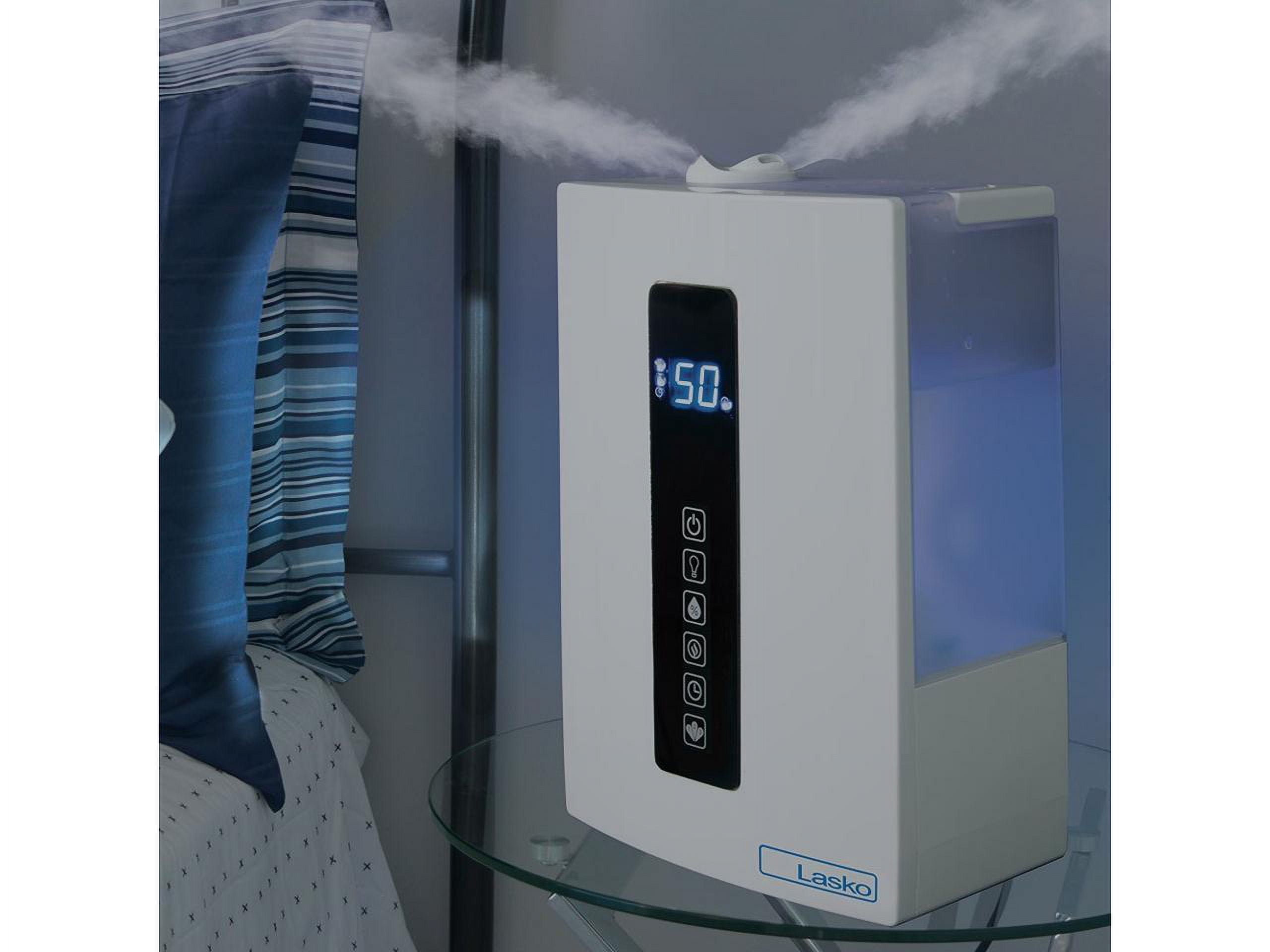 Lasko Quiet Ultrasonic Digital Warm and Cool Mist Humidifier, UH300, White