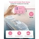 thumbnail image 4 of Power Strip Beeiker 6 USB (3 USB C) con 3 salidas, cable rosa de 5 pies, 4 of 8