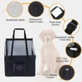 thumbnail image 3 of Foldable Dog Car Waterproof Pet Safety Seat for Medium Dogs with Safety Belt and Support Tubes, 3 of 5