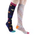 thumbnail image 2 of ziyahi Chaussettes de Compression Femmes Hommes Course Voyage Cyclisme Enceinte Infirmière Œdème Chaussettes de Compression, 2 of 4