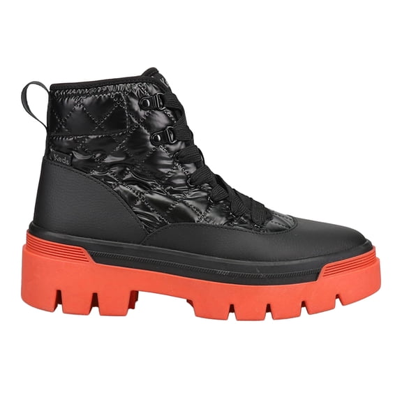 Keds Womens Soho Pop Quilted Round Toe Lace Up Ankle Boots