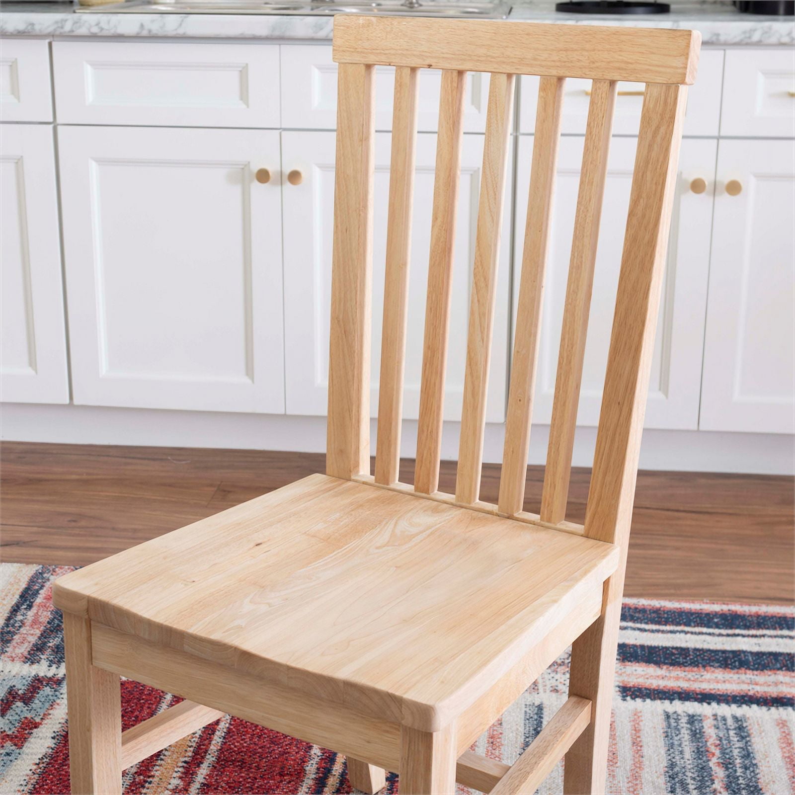 Unfinished wooden on sale kitchen chairs