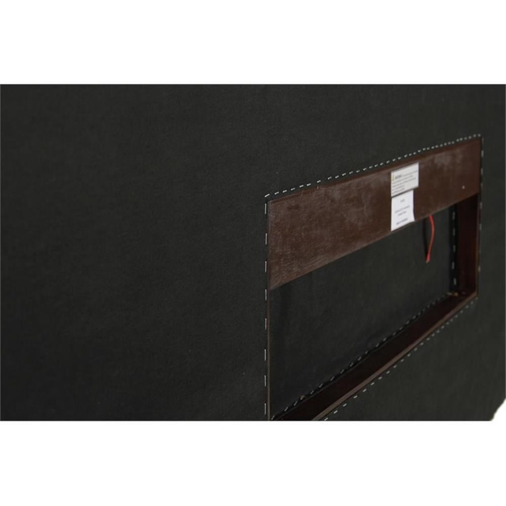 Maklaine Banana Leaf Honey/Dark Brown Headboard Rectangular 78.5" Unassembled