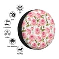 thumbnail image 4 of Fotbe Rose Flowers Funda de Llanta de Repuesto con Estampado, Engrosada, Ajuste Universal para Jeep, Remolque, RV, SUV, Camión-16 inch, 4 of 6