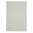 thumbnail image 1 of HomeRoots 475220 8 x 11 ft. Diamond Lattice Modern Area Rug, Ivory & Natural, 1 of 1