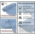 thumbnail image 5 of Home Weavers Inc Home Weavers Casual Elegence Bathmat Absorbent Cotton Machine Washable, Reversible Bath Rug Blue 17"x24", 5 of 5