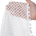thumbnail image 6 of CAICJ98 Girls Crochet Swim Cover Up Short Sleeve Crewneck Swimsuit for Girls Summer Boho Bathing Suits Hollow Out Beach Short Coverups (White,7-8 Years), 6 of 7