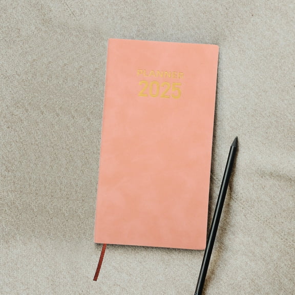 TAILTOSS Portable Planner Organizer Pink For Family Use 1Set 6.8X3.7X0.4In