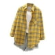 thumbnail image 2 of HongQid Womens Button Down Shirts Long Sleeve Plaid Lightweight Business Casual Blouse Top, 2 of 4