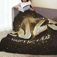 thumbnail image 6 of Salouo Happy New Year 2025 E Print Bed Blankets,Flannel Blanket Comfortable Air Conditioning Blanket Lightweight Blanket for Sofa Bed Travel & Couch -80"x60", 6 of 8
