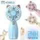 thumbnail image 3 of Mini Handheld Fan Cartoon Hand-Pressed Creative Neck Cat Deer Mute Portable Convenient Manual Home Outdoor Office Cooling Tools, 3 of 5