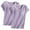 Purple, variant on Kaemgyyd Women's Sleepshirt Casual Loose Crew Neck Short Sleeve Nightshirt Oversized Sleepwear Padded Pajama Yoga Top Tee 2 PC