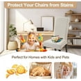 thumbnail image 6 of Jacquard Dining Room Chair Covers Set of 6, Stretch Kitchen Chair Covers Washable Parsons Chair Slipcover Removable Dining Chair Protectors for Hotel,Ceremony（Beige Floral Texture）, 6 of 6