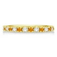 thumbnail image 2 of Diamond and Citrine Ring Guard Stackable Band 14k Yellow Gold (0.32ct), 2 of 4