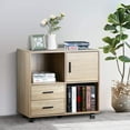 thumbnail image 6 of 2 Drawers Wood File Cabinet with Shelves, OC01 Lateral Filing Cabinet with Large Open Space, Printer Stand with Storage Shelves, Multi-USE Functional Wood Office Cabinet for Home, 6 of 7