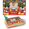 Cakecery Mickey Mouse Frame Boys Girls Fun Family Cute Photo Frame Edible Cake Image Topper Birthday Cake 1/4 Sheet