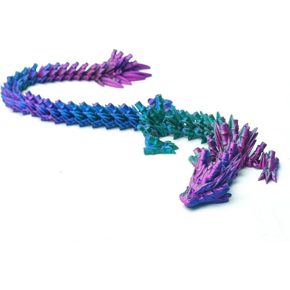 3D Printed Dragon Models,Flexible Joint Animal Long Figurines, 3D Printed Toys Stuff,Stress Relief, Fidget restlessness, ADHD Toys, Surprise Fantasy Gifts