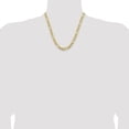 thumbnail image 5 of Avariah Diamonds 14K Yellow Gold 8.7mm Semi-Solid Figaro with Lobster Lock Bracelet - 7", 5 of 8