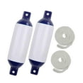 thumbnail image 4 of DYNWAVECA 2x Boat Fenders Boat Bumpers for Docking Portable Simple Installation Protective Boat Accessory for Yachts Pontoon Boat G3 White Rope, 4 of 10