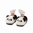 thumbnail image 2 of Otqutp Kids Cute Panda Plush House Slippers Toddlers Fuzzy Warm Indoor Slippers Winter Cartoon Non-slip Slide Slippers for Boys Girls, 2 of 7