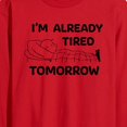 thumbnail image 2 of Peanuts - Tired Tomorrow - Men's Long Sleeve T-Shirt, 2 of 5